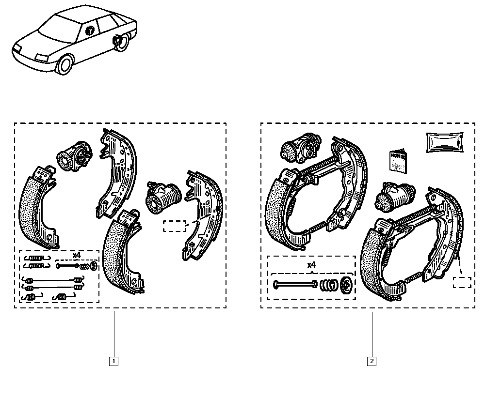 RENAULT 77 01 205 313 - Jarrukenkäsarja inparts.fi