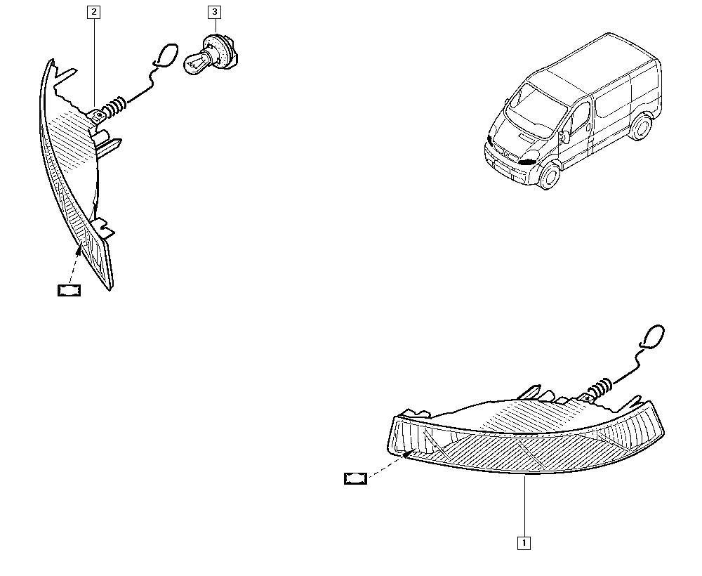 RENAULT 8200007031 - Vilkkuvalo inparts.fi