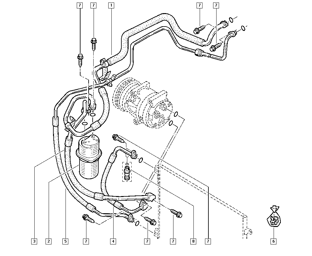 NISSAN 8200004174 - Kuivain, ilmastointilaite inparts.fi