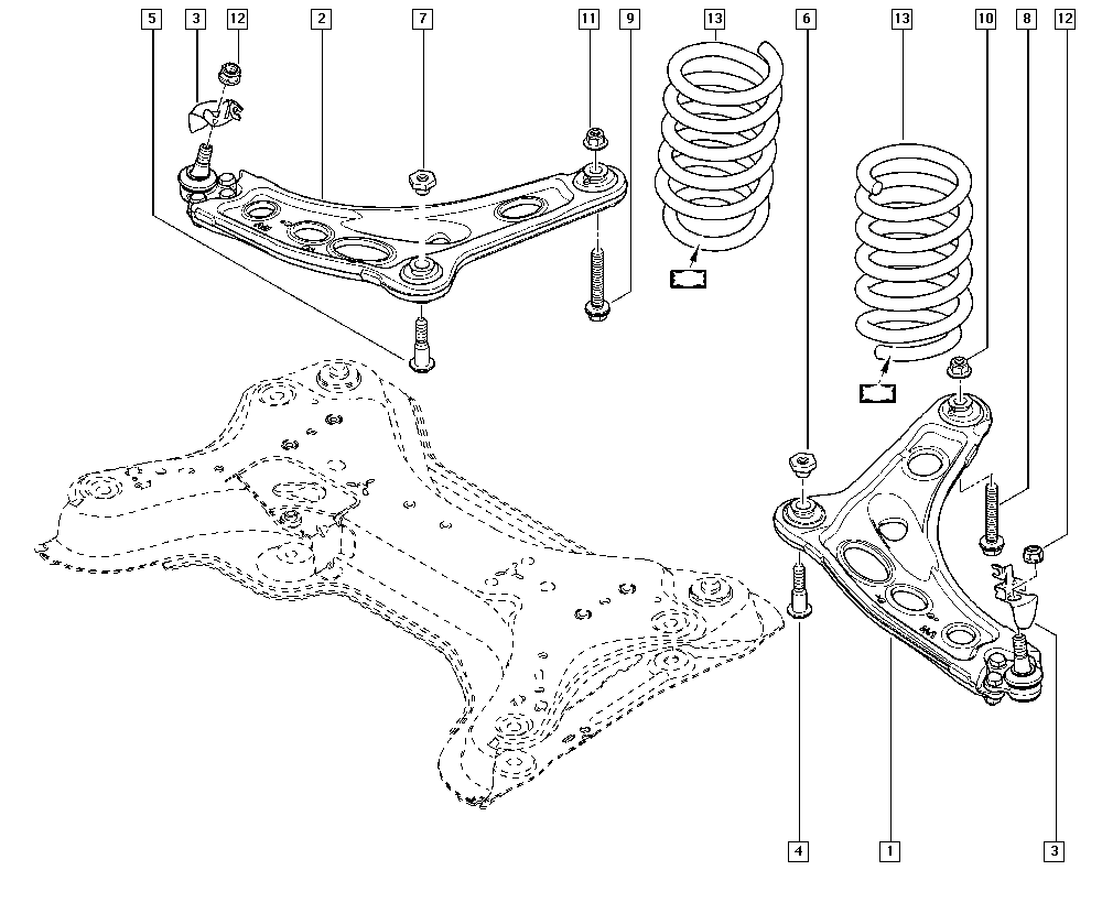 RENAULT 545054429R - Tukivarsi, pyöräntuenta inparts.fi