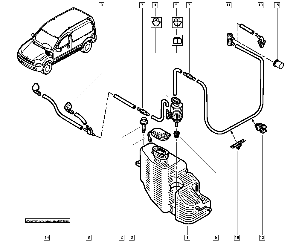 RENAULT 7700308815 - Pesusuutin, lasinpesulaite inparts.fi