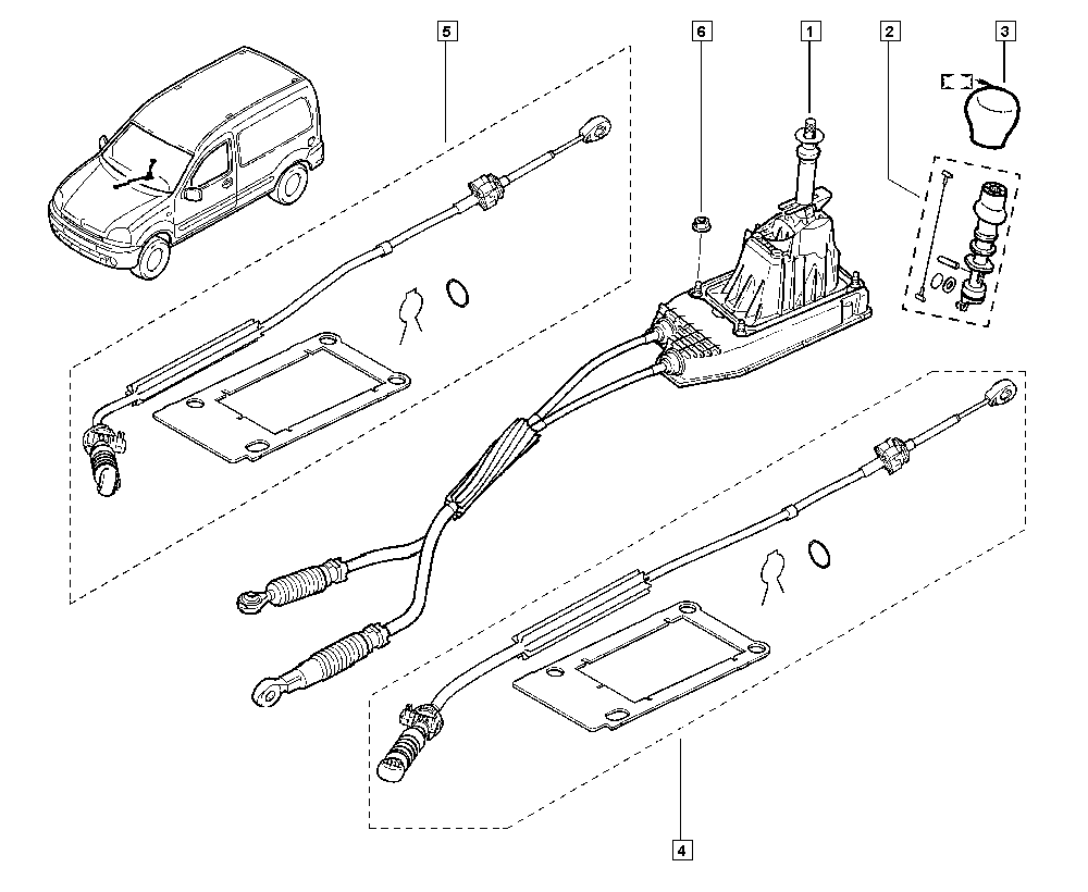 RENAULT 7701 479 154 - Vaijeri, käsivaihteisto inparts.fi