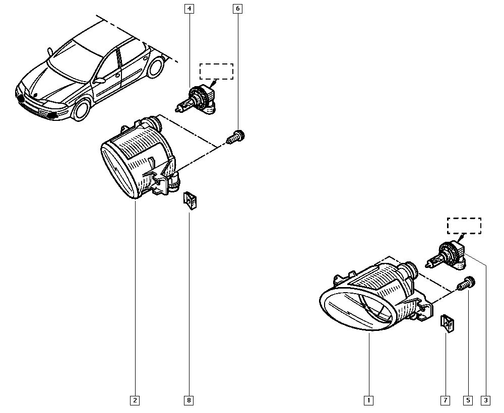 NISSAN 7701 049 263 - LAMP inparts.fi