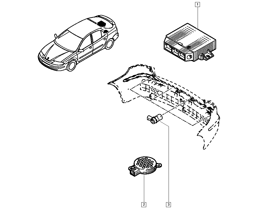 RENAULT 82 00 049 263 - Sensori, pysäköintitutka inparts.fi