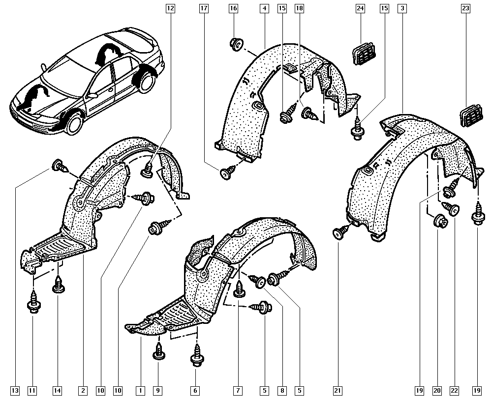 RENAULT 7703077435 - Kiinnike inparts.fi