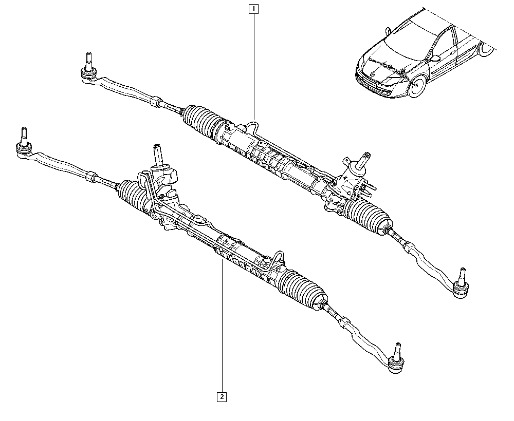 RENAULT 4900 100 40R - Ohjausvaihde inparts.fi