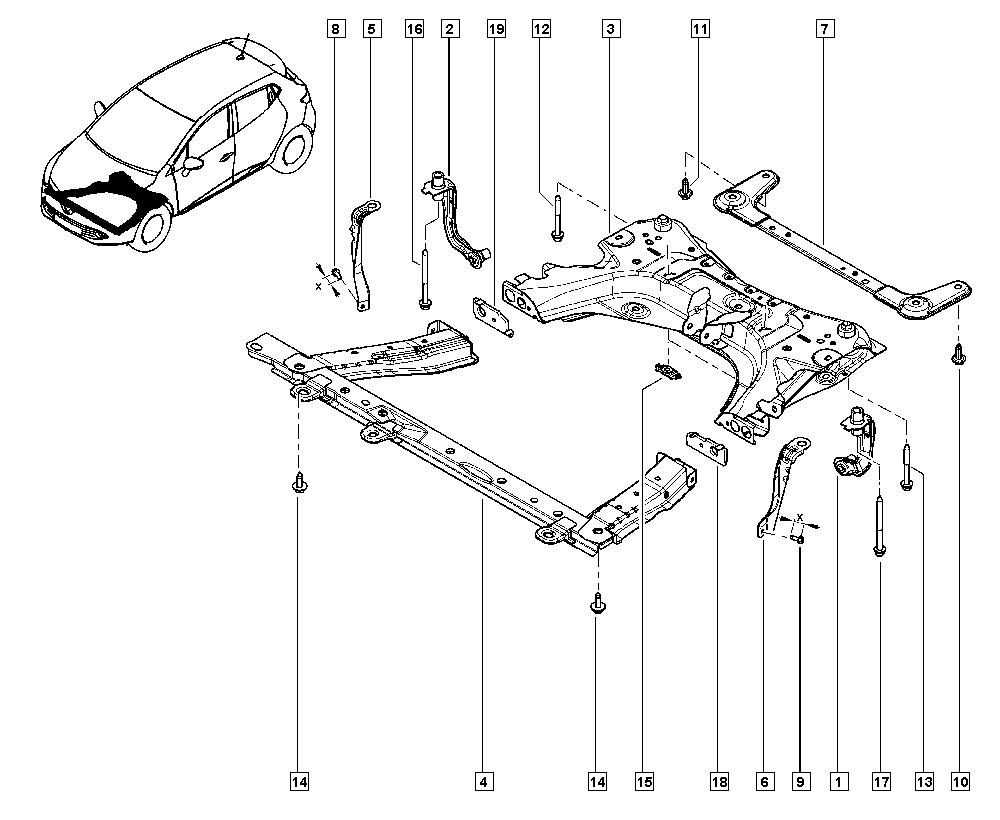 RENAULT 54 31 713 70R - Moottorin tuki inparts.fi