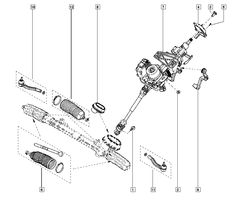 RENAULT 48 52 113 75R - Raidetangon pää, suora inparts.fi