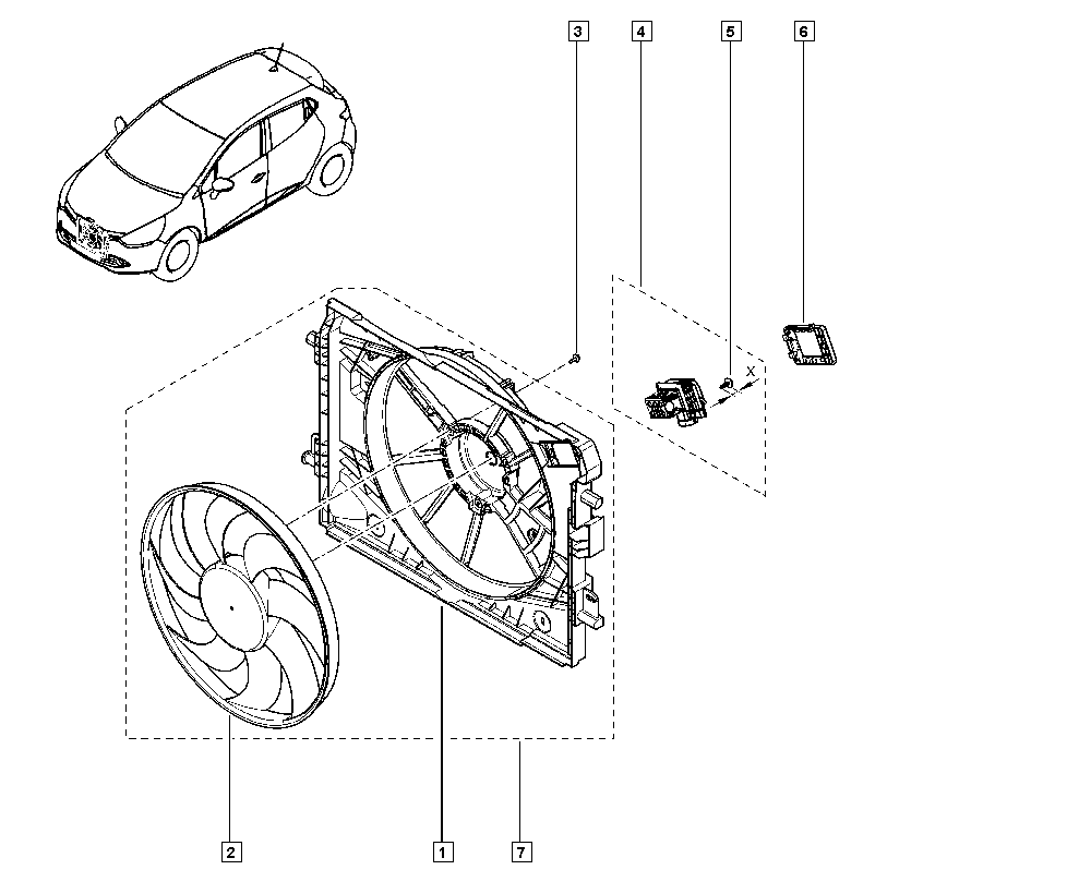 RENAULT 214816703R - Tuuletin, moottorin jäähdytys inparts.fi