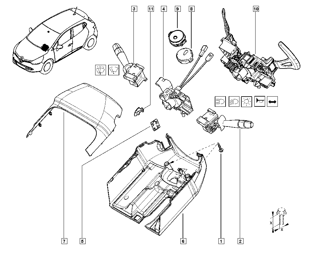 RENAULT 285374701R - Sadetunnistin inparts.fi