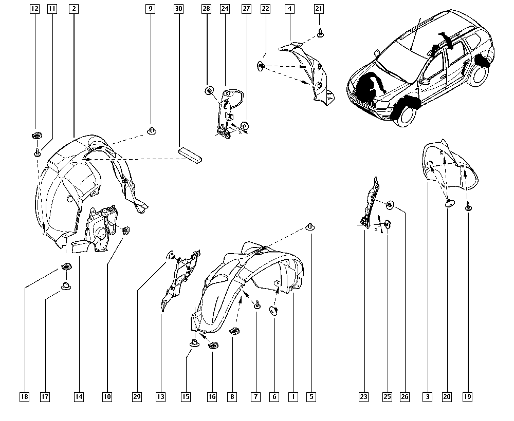 RENAULT 7703081056 - Suoja / koristelista inparts.fi