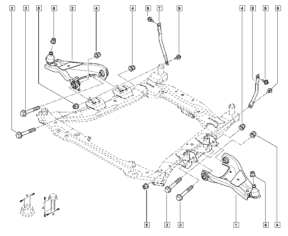 RENAULT 545012815R - Tukivarsi, pyöräntuenta inparts.fi