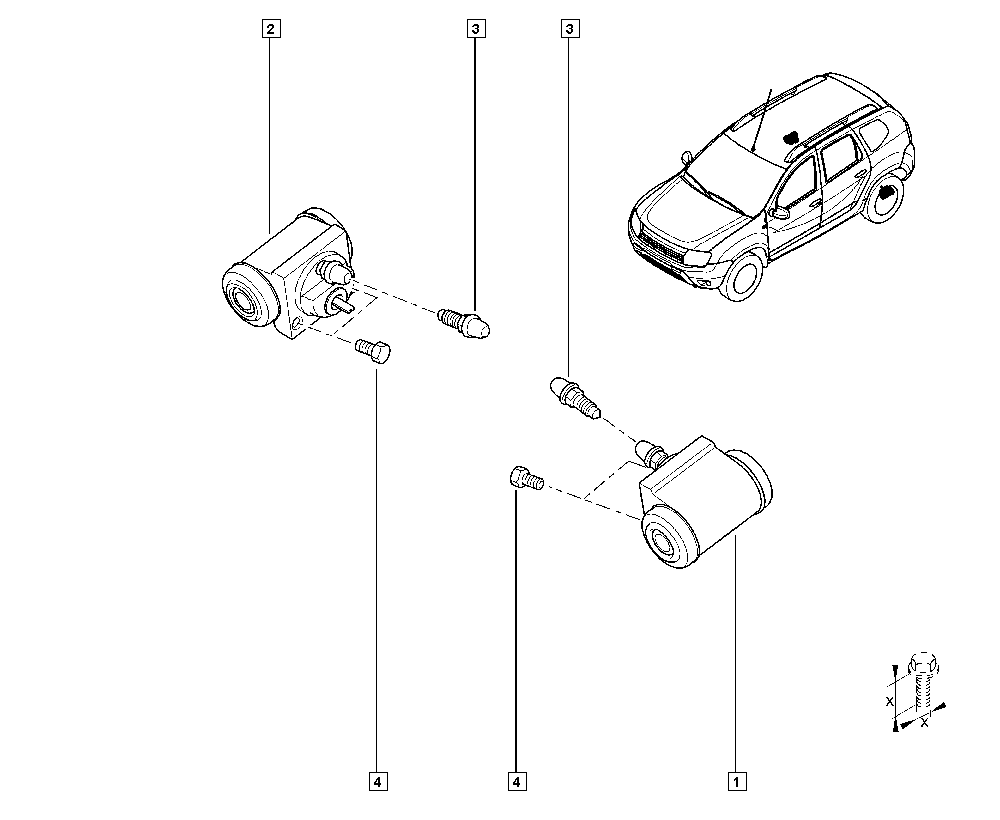 RENAULT 6001549707 - Jarrusylinteri inparts.fi