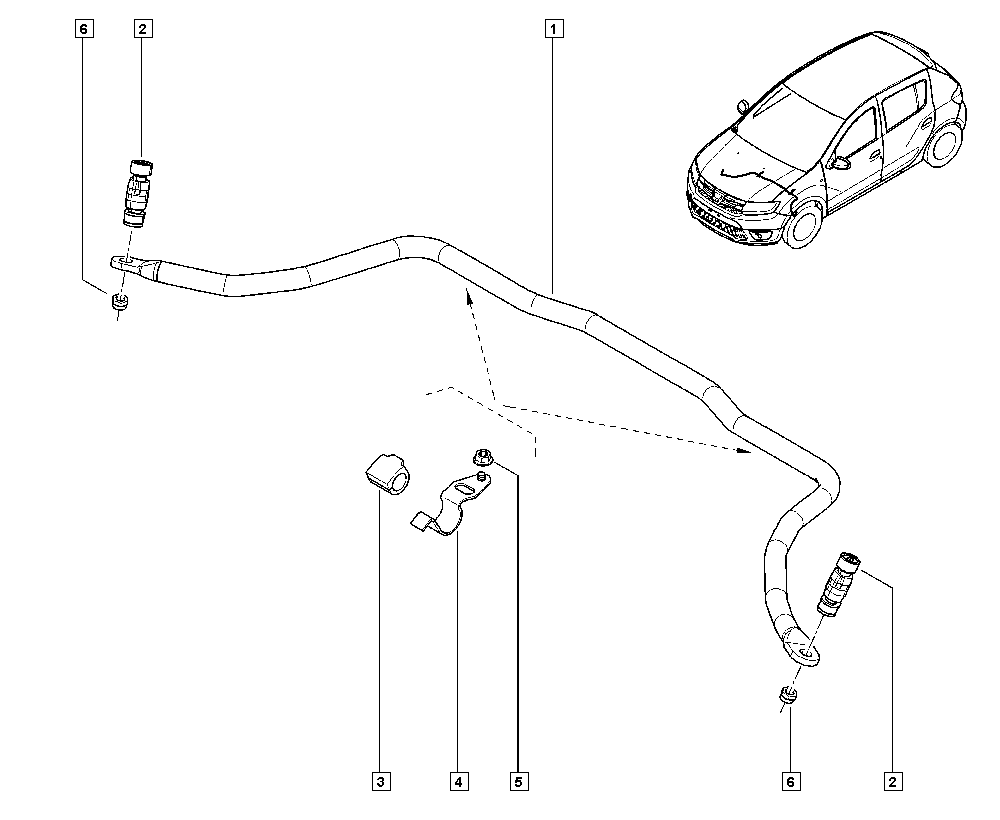 NISSAN 6001547140 - Laakerin holkki, vakaaja inparts.fi