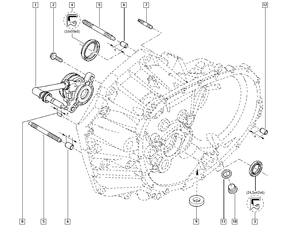 RENAULT 30 62 068 22R - Irroitusmekanismi, kytkin inparts.fi