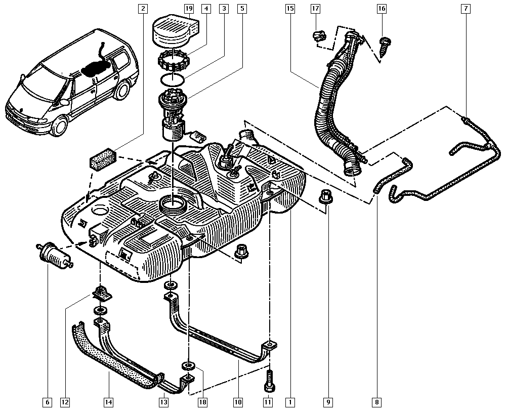 RENAULT 60 25 315 873 - Polttoainepumppu inparts.fi