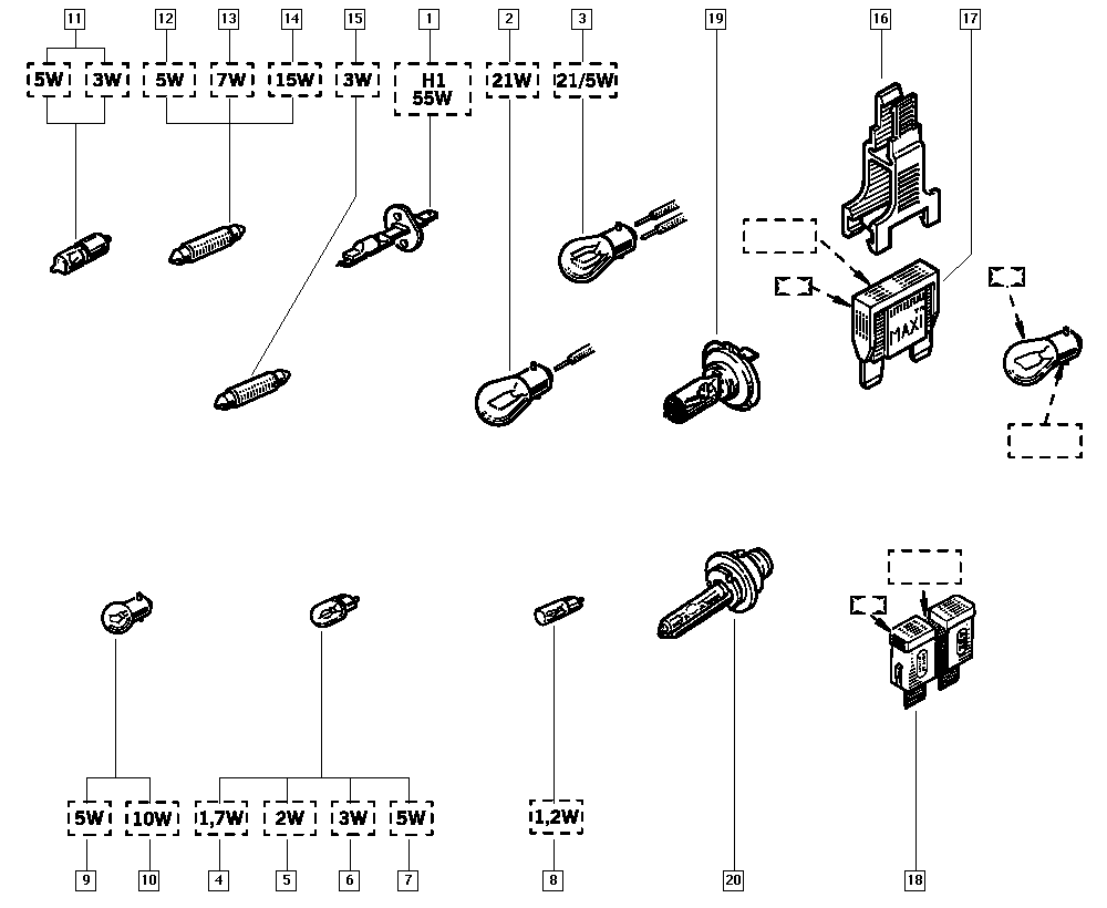 NISSAN 0854 961 800 - Hehkulankapolttimo, takasumuvalo inparts.fi