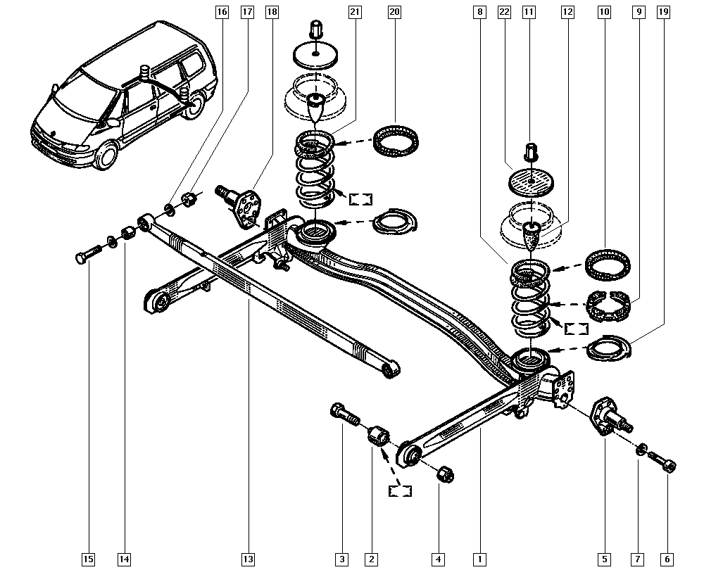 RENAULT 6025308614 - Jousi (auton jousitus) inparts.fi