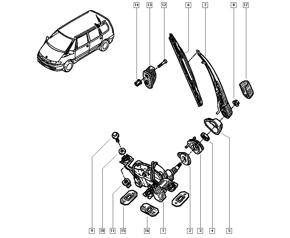 RENAULT 60 25 370 353 - Pyyhkijänsulka inparts.fi