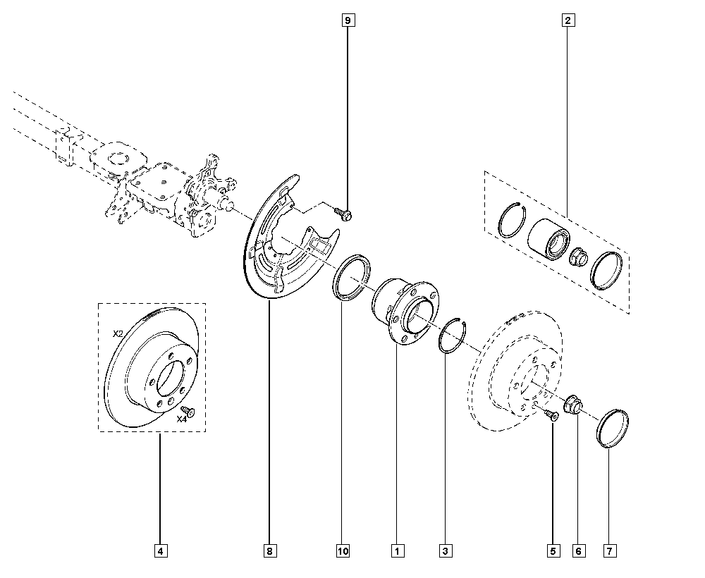 Chevrolet 432000367R - KIT RR BRAKE DISK inparts.fi