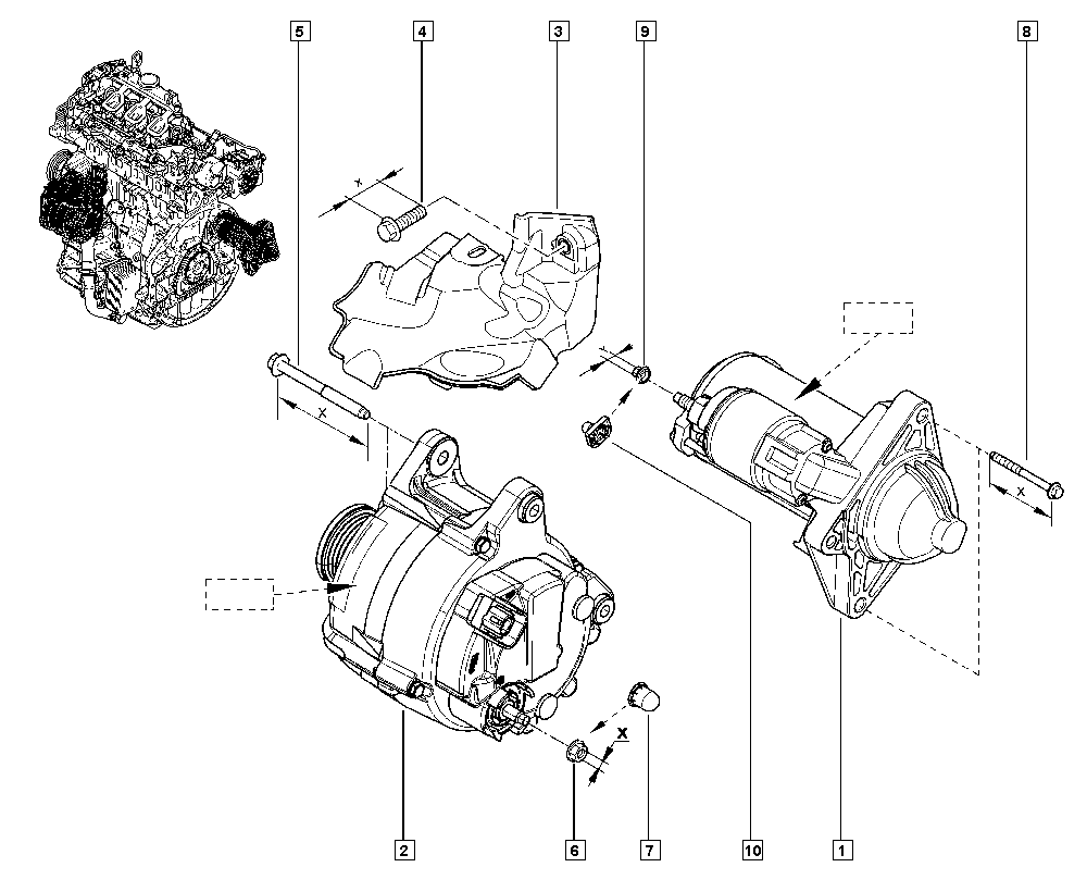 RENAULT 233009813R - Käynnistinmoottori inparts.fi