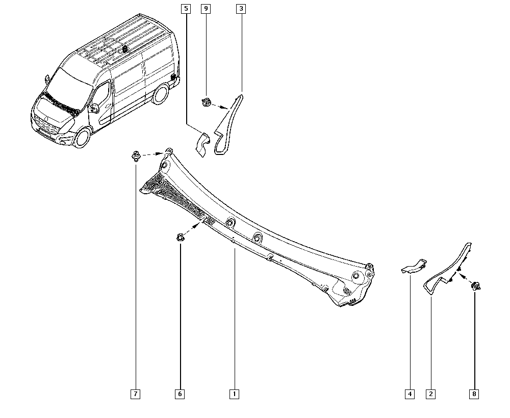 RENAULT 668100009R - Vindruteramsats inparts.fi