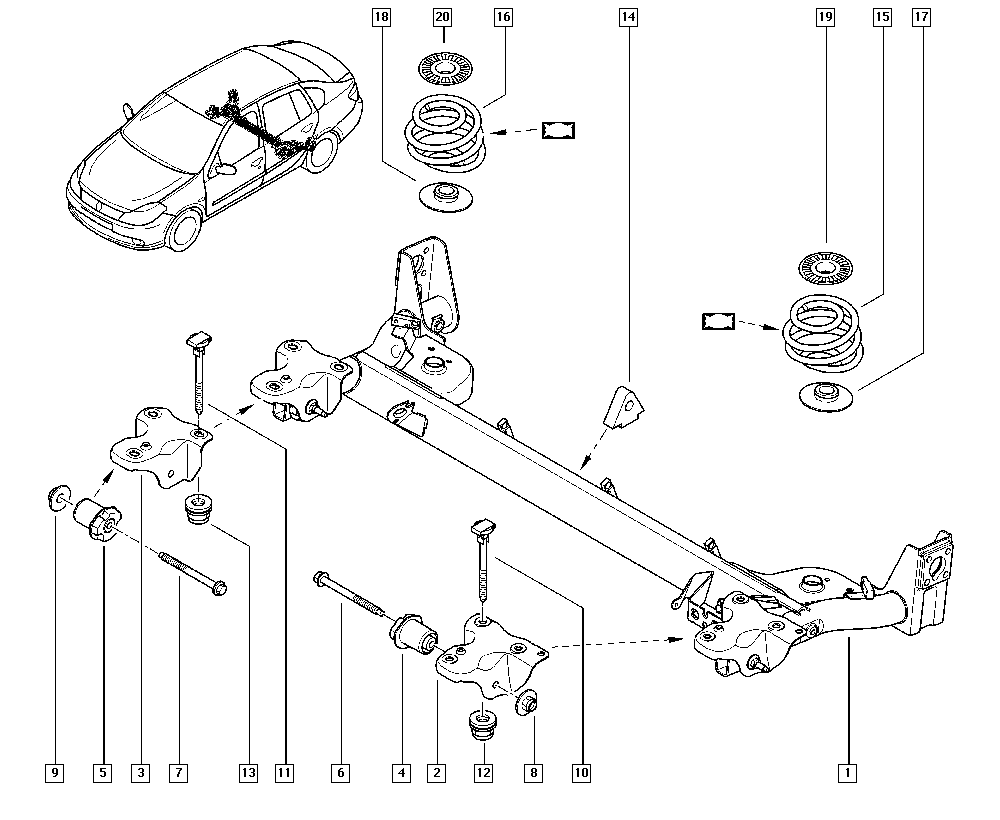 RENAULT 82 00 042 594 - Tukivarren hela inparts.fi