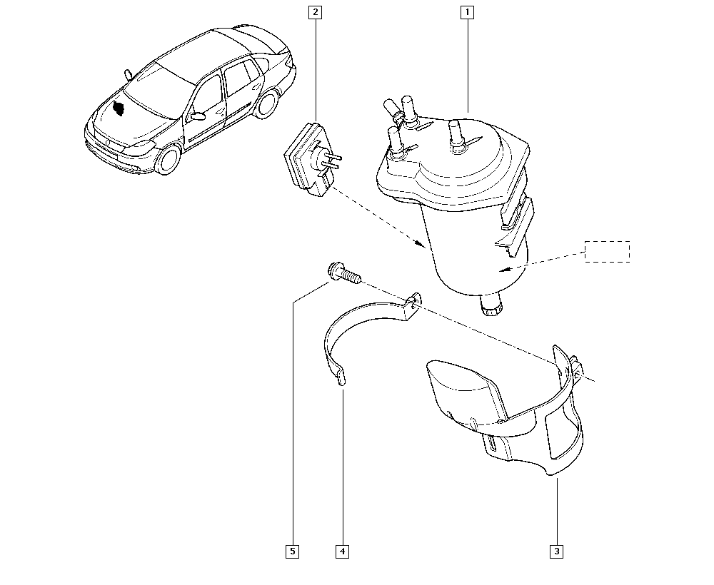 NISSAN 8200458337 - Polttoainesuodatin inparts.fi