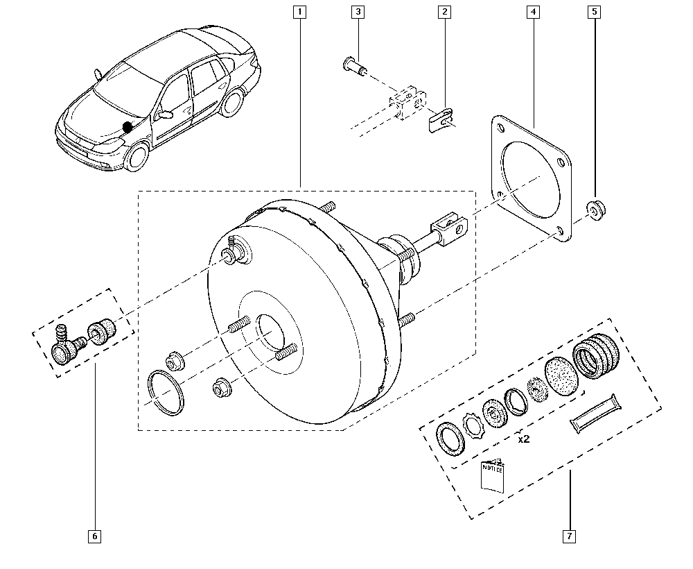 RENAULT 77 01 205 741 - Jarrutehostin inparts.fi