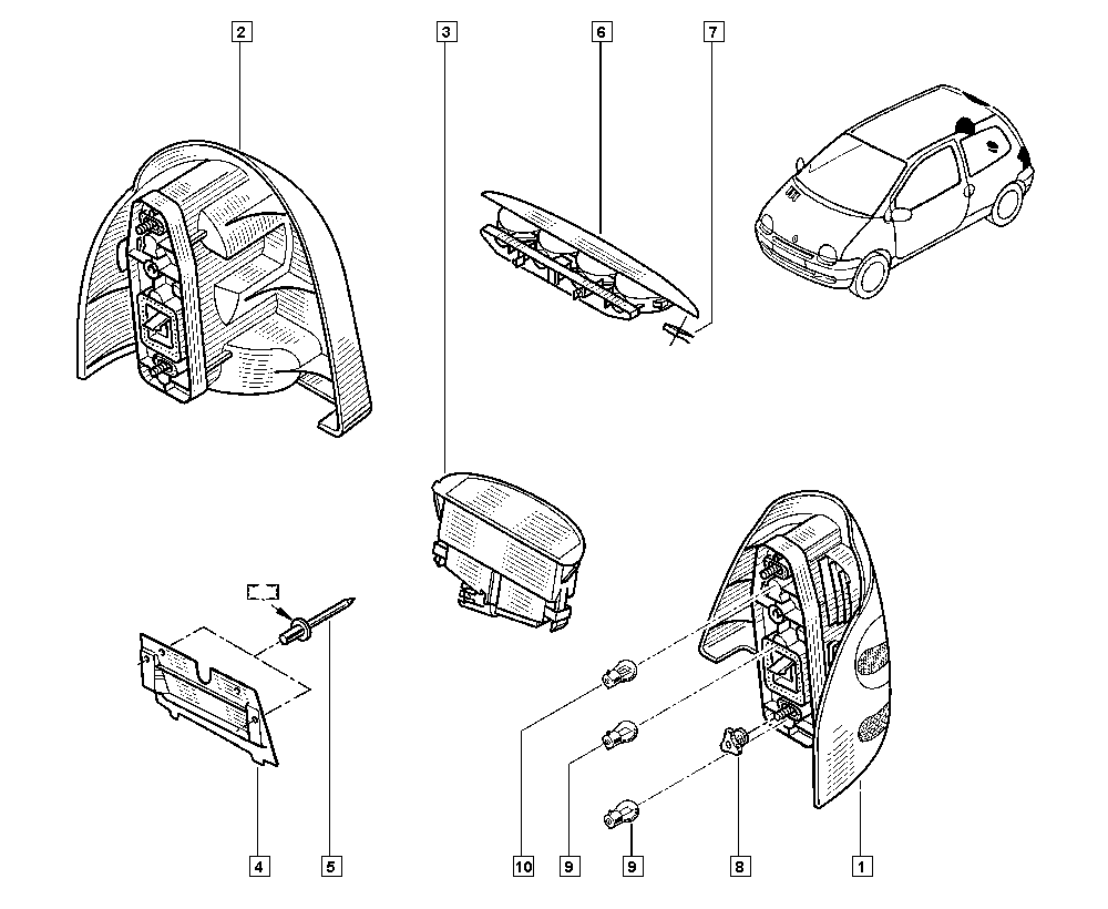 RENAULT 7700410754 - Rekisterivalo inparts.fi