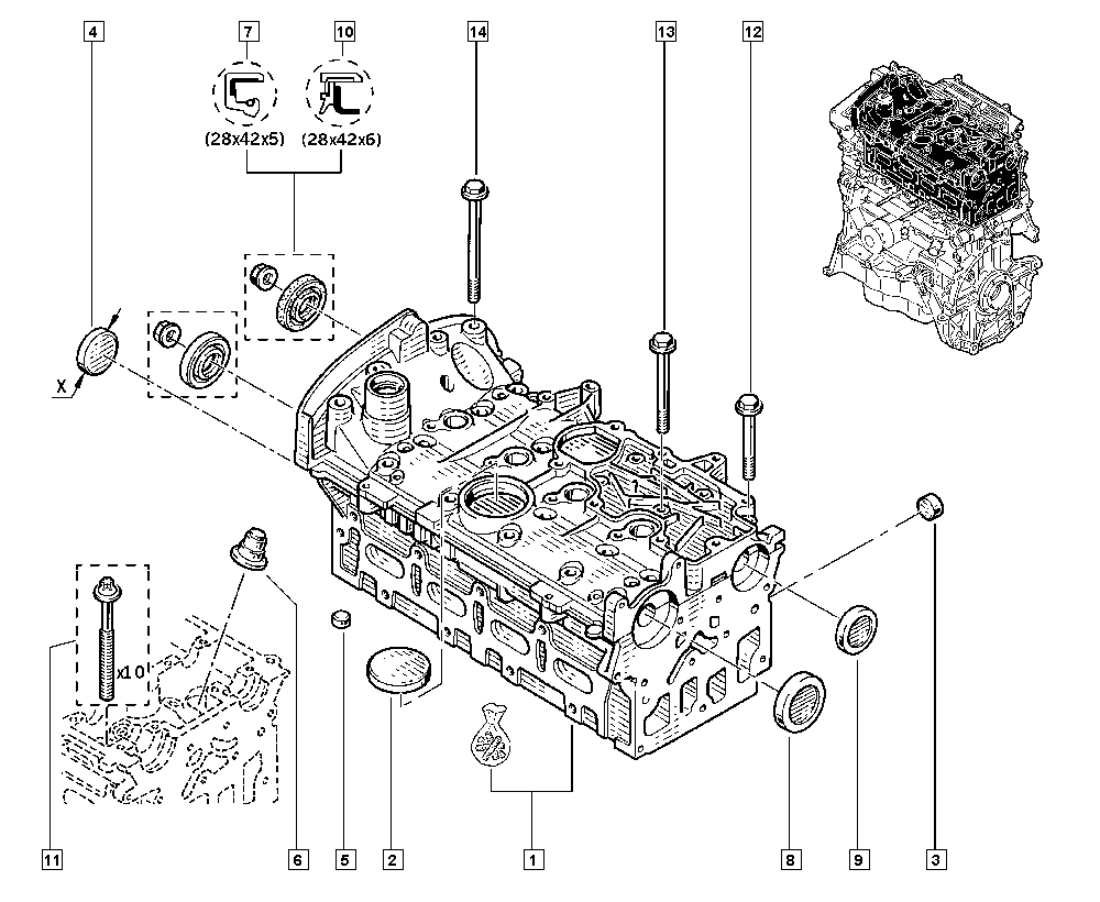 RENAULT 77 00 106 271 - Tulppa, keinuvipuakselin asennusaukko inparts.fi