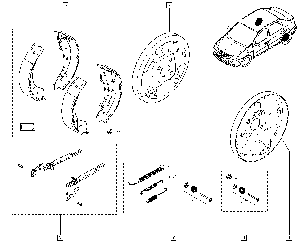 RENAULT 77 01 205 758 - Jarrukenkäsarja inparts.fi