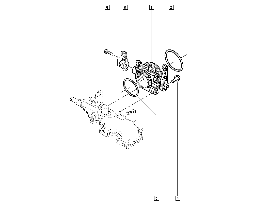 RENAULT 161192787R - Kaasuläpän kotelo inparts.fi