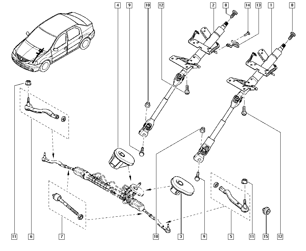 NISSAN 6001 550 443 - Raidetangon pää inparts.fi