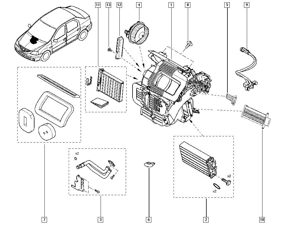 RENAULT 82 01 153 808 - Suodatin, sisäilma inparts.fi