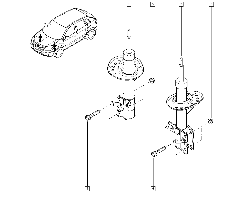 RENAULT 54 30 3JY 01B - Iskunvaimennin inparts.fi