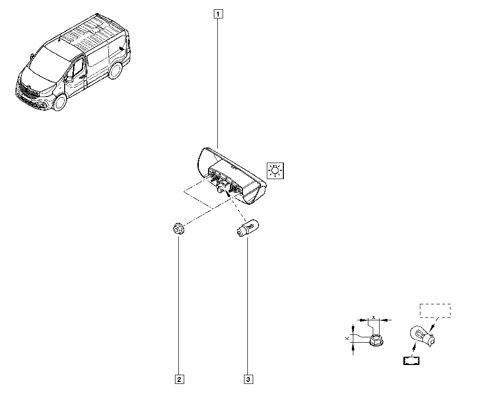 RENAULT 8200480127 - Rekisterivalo inparts.fi