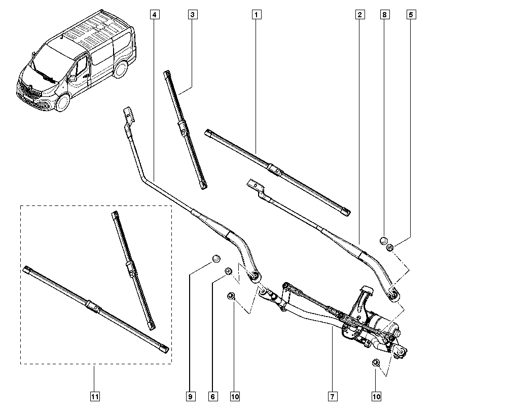 RENAULT 28 89 048 82R - Pyyhkijänsulka inparts.fi