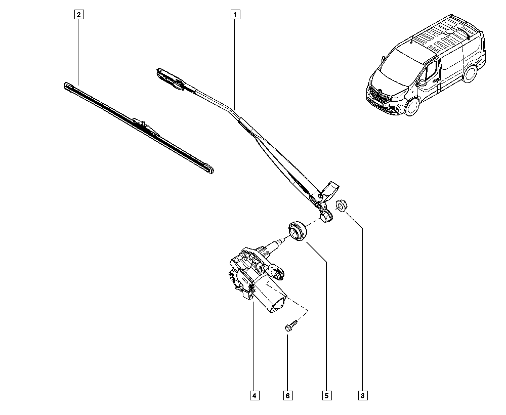 RENAULT 8200145486 - Pyyhkijän moottori inparts.fi