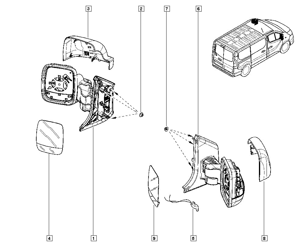 RENAULT 963731115R - Suojus, ulkopeili inparts.fi