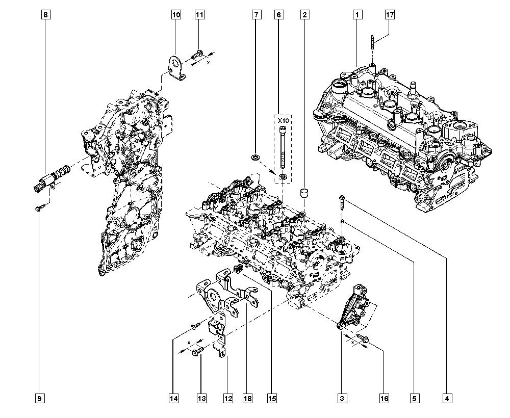 RENAULT 11 05 674 48R - Syl.kannen pulttisarja inparts.fi