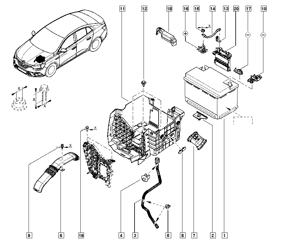 RENAULT 7711575175 - Käynnistysakku inparts.fi