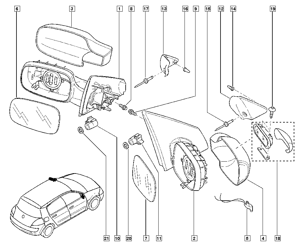 RENAULT 7701068373 - Ulkopeili inparts.fi