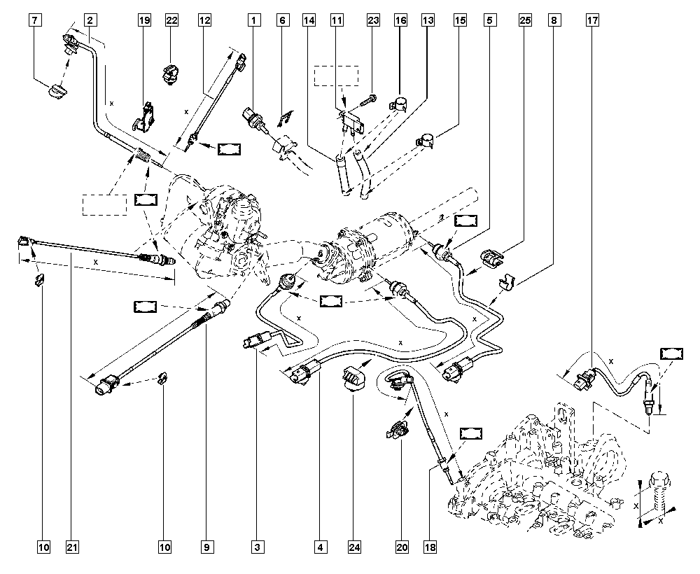 RENAULT 22 64 016 32R - Tunnistin, pakokaasulämpötila inparts.fi