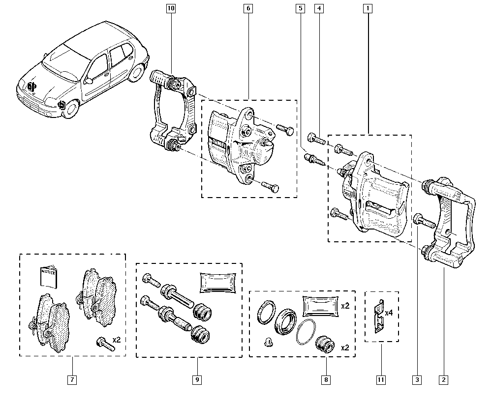 RENAULT 7701210142 - Jarrupala, levyjarru inparts.fi