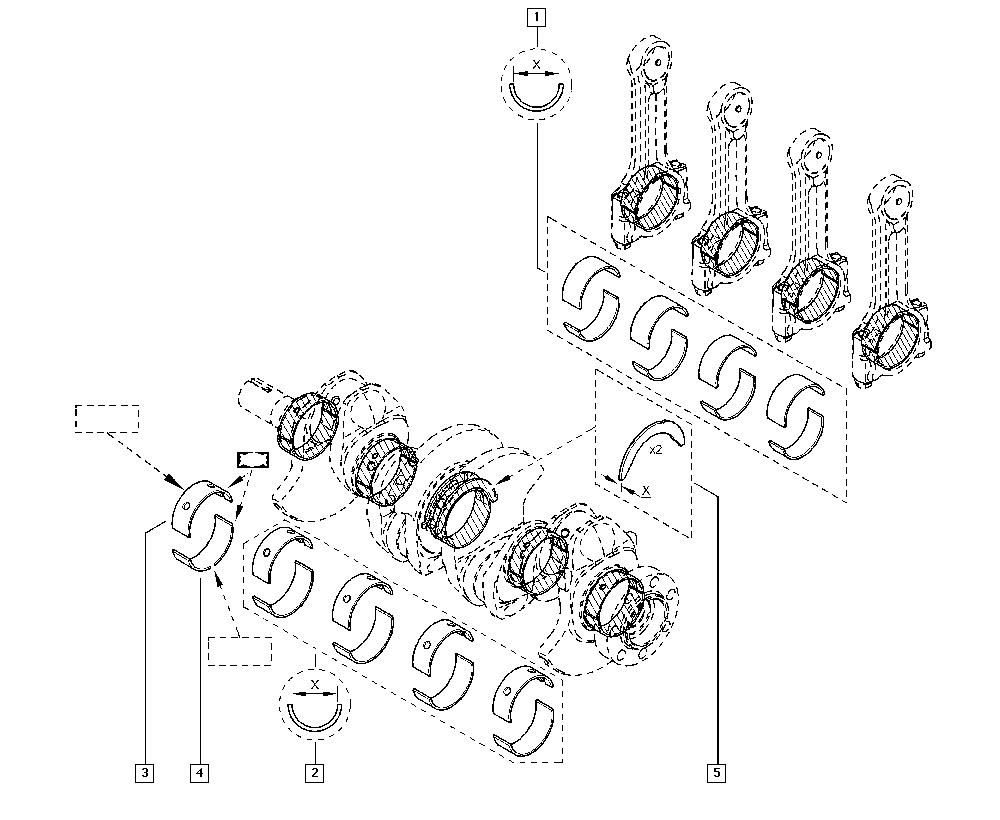 RENAULT 7701475168 - Kampiakselilaakerisarja inparts.fi