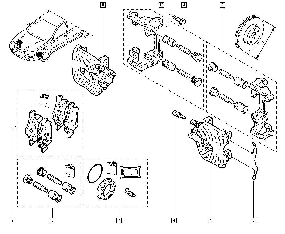 RENAULT 7701208182 - Jarrupala, levyjarru inparts.fi