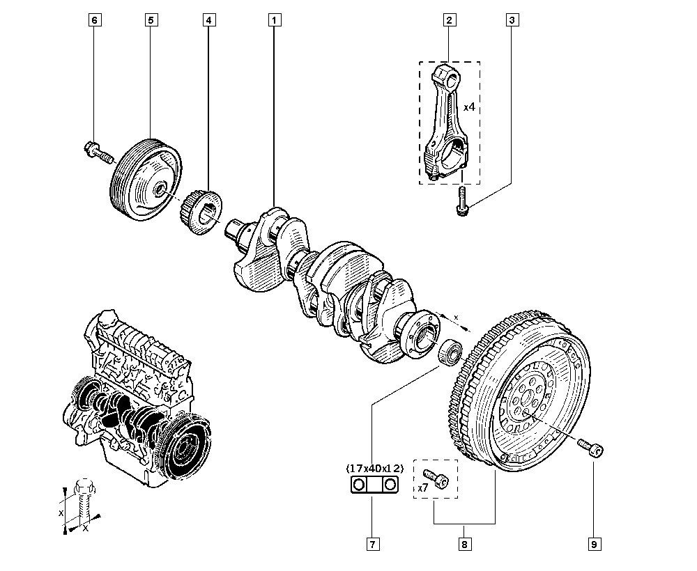 RENAULT 8200608653 - Vesipumppu + jakohihnasarja inparts.fi