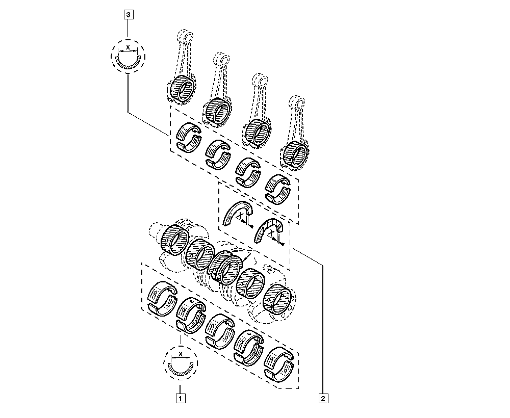 RENAULT 77 11 130 061 - Kiertokankilaakerisarja inparts.fi