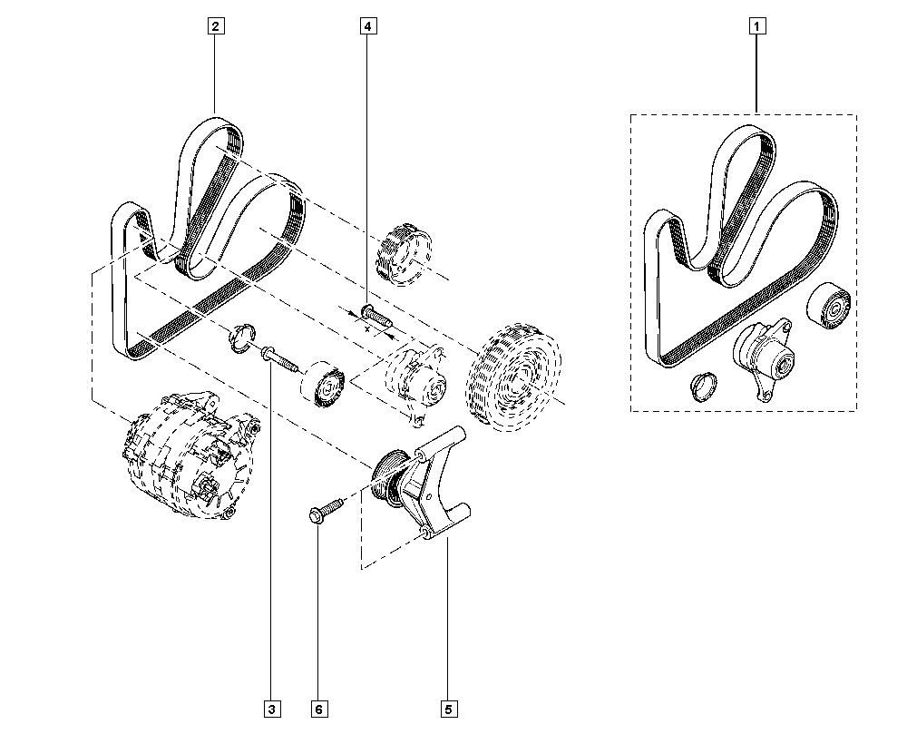 RENAULT 11 72 003 34R - Moniurahihnasarja inparts.fi